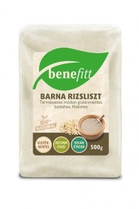 BENEFITT Barna rizsliszt 500g, Gluténmentes
