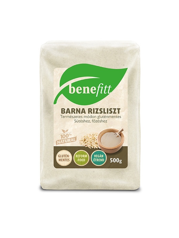 BENEFITT Barna rizsliszt 500g, Gluténmentes
