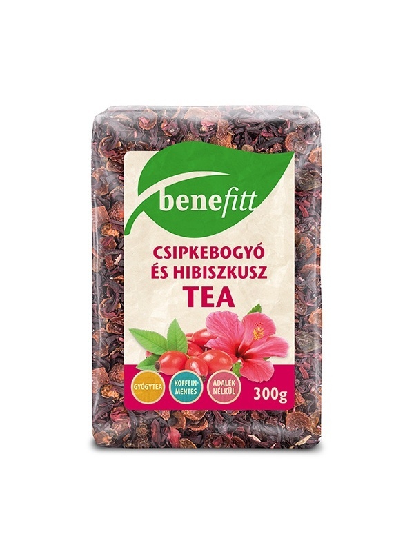 BENEFITT gyümölcstea csipkebogyó és hibiszkusz ízesítésű 300g
