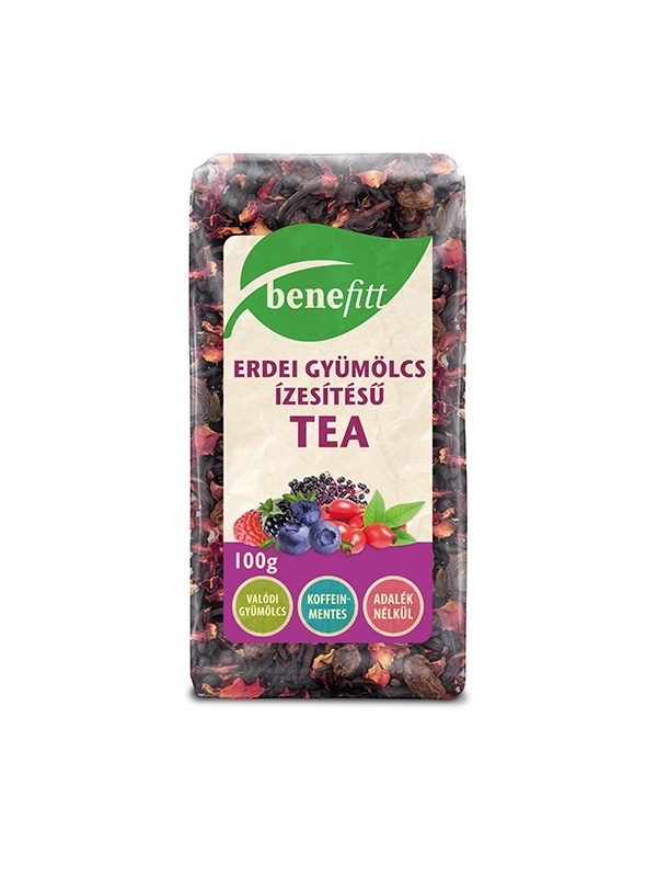BENEFITT gyümölcstea erdei gyümölcs ízesítésű 100g