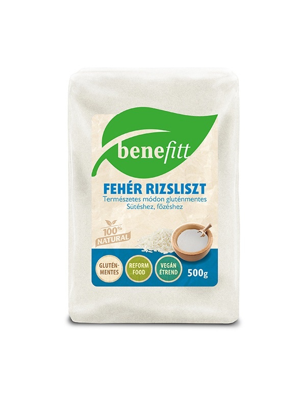 BENEFITT Fehér rizsliszt 500g, Gluténmentes