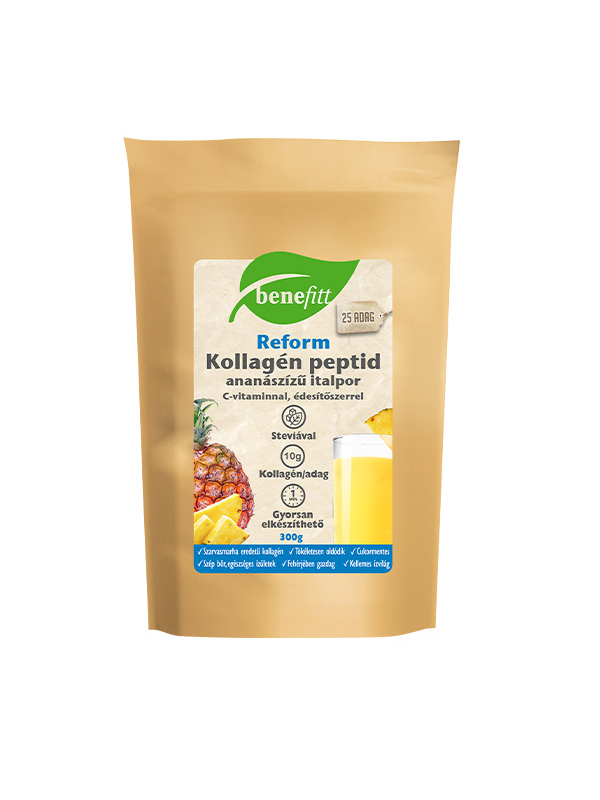 BENEFITT Reform Kollagén italpor, ananász ízű 300 g