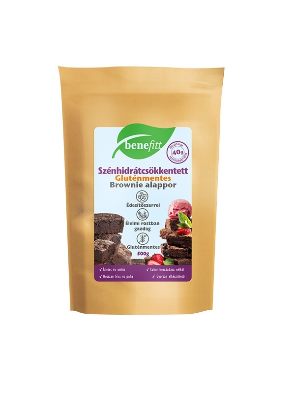 BENEFITT Szénhidrátcsökkentett Gluténmentes Brownie lisztkeverék 500g
