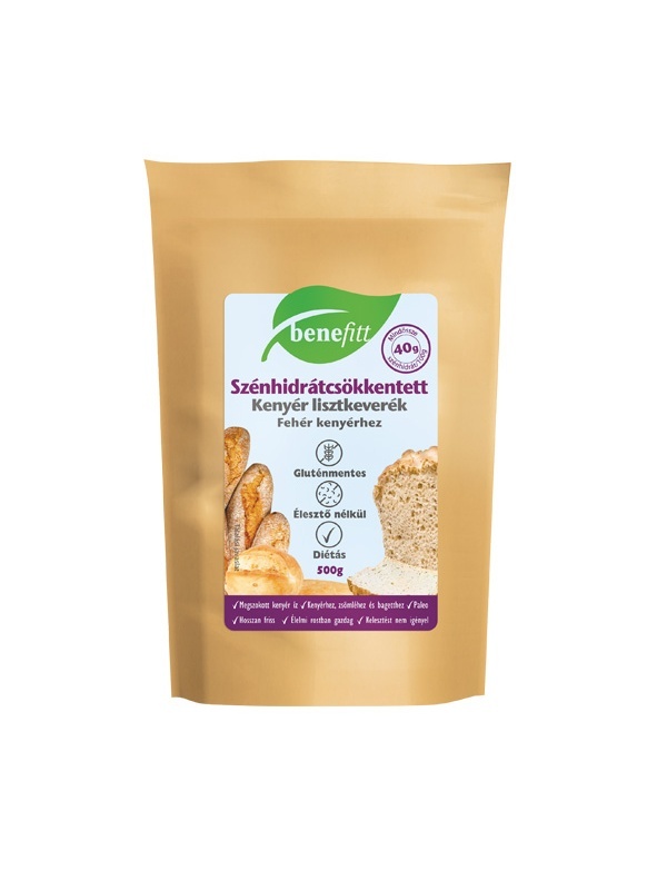 BENEFITT Szénhidrátcsökkentett Gluténmentes Kenyér lisztkeverék 500g