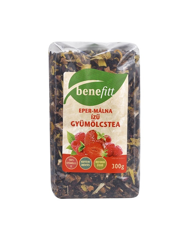 BENEFITT Tea Eper-málna 300g