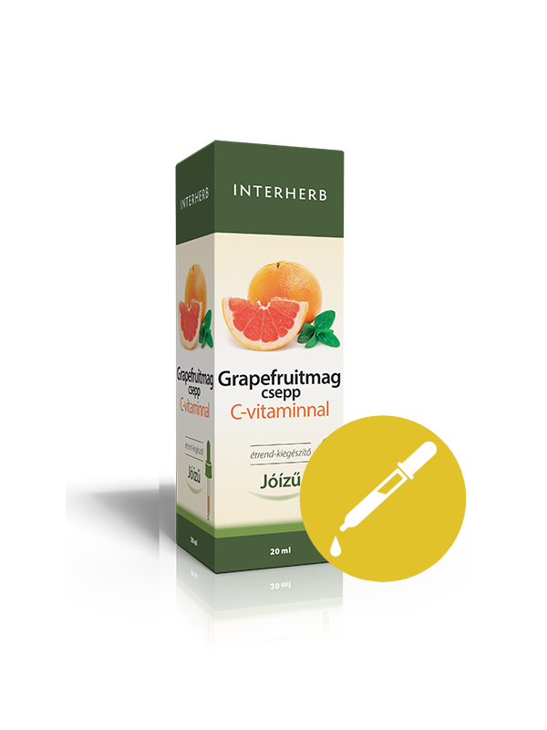 INTERHERB GRAPEFRUITMAG csepp C-vitaminnal pipettás kiszerelésben