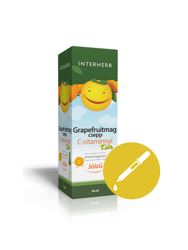 INTERHERB KIDS GRAPEFRUITMAG csepp C-vitaminnal KIDS pipettás kiszerelésben