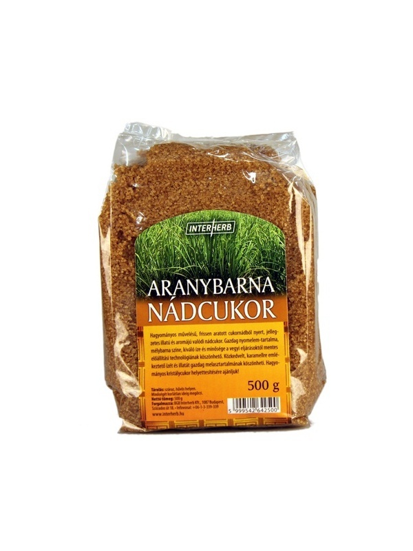 INTERHERB GURMAN Nádcukor aranybarna 500g