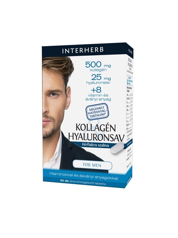 Interherb Kollagén&Hyaluronsav for Men 30 db kapszula