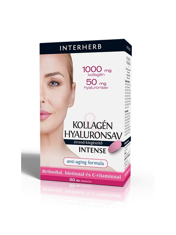 Interherb Kollagén&Hyaluronsav Szépségformula INTENSE tabletta 30db