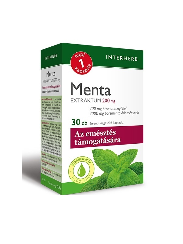 INTERHERB NAPI1 Menta Extraktum 200 mg 30db