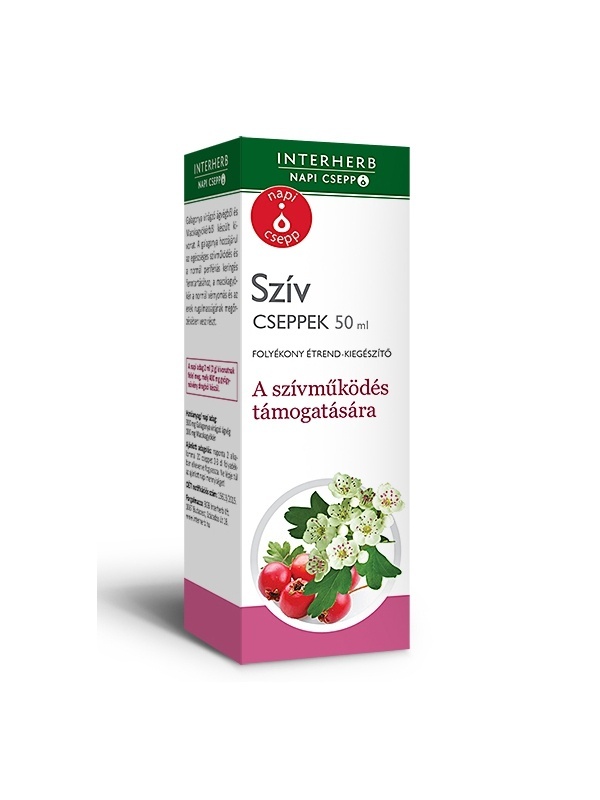 INTERHERB NAPI CSEPP Szív cseppek 50ml