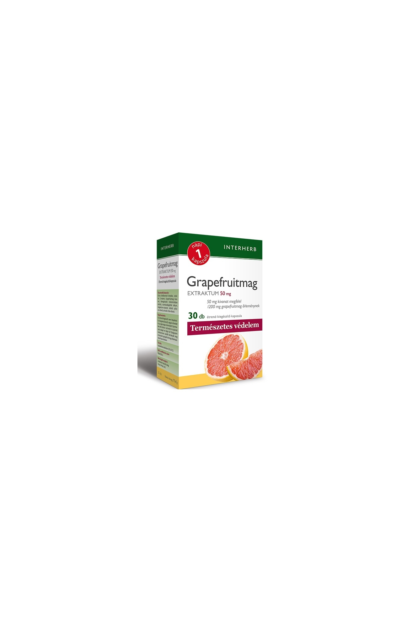 INTERHERB NAPI1 Grapefruitmag Extraktum 50 mg 30db