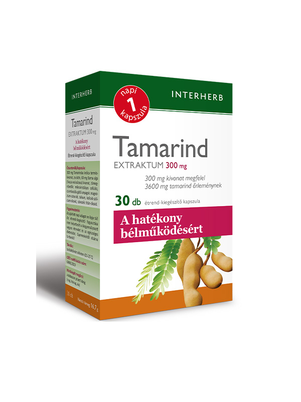 INTERHERB NAPI1 Tamarind Extraktum kapszula 300 mg 30db
