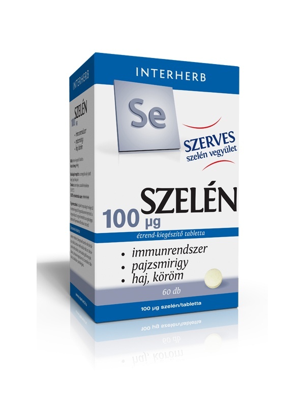 Interherb SZERVES Szelén 100 mcg tabletta 60 db