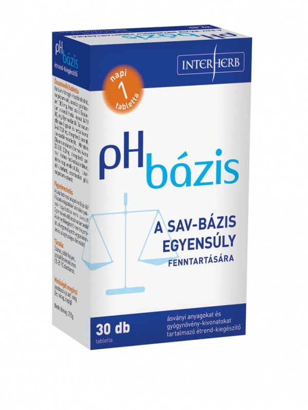 INTERHERB pH BÁZIS lúgosító tabletta 30db