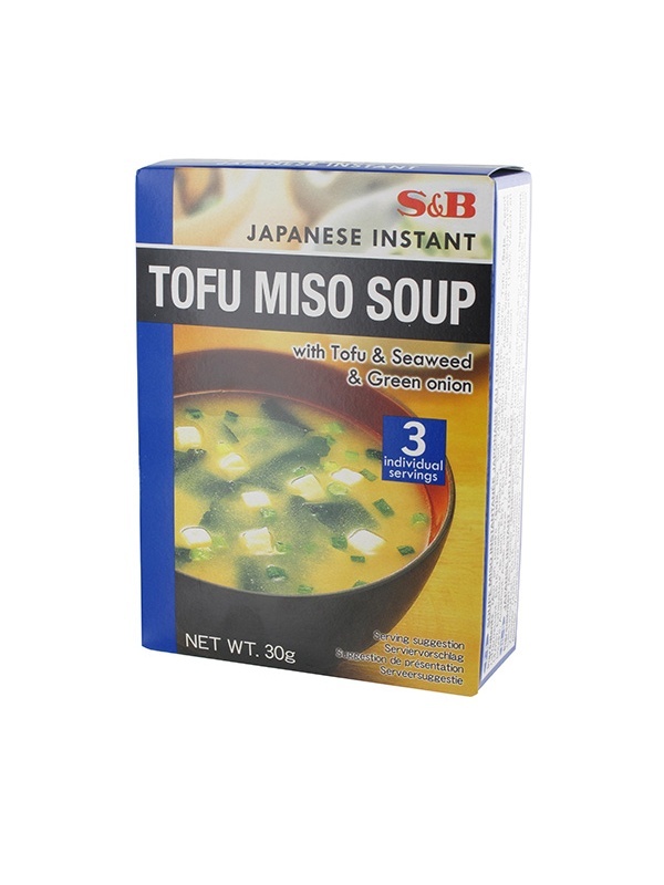 JAPÁN INSTANT TOFU MISO LEVESPOR TOFUVAL ALGÁVAL-ÚJHAGYMÁVAL 3DB