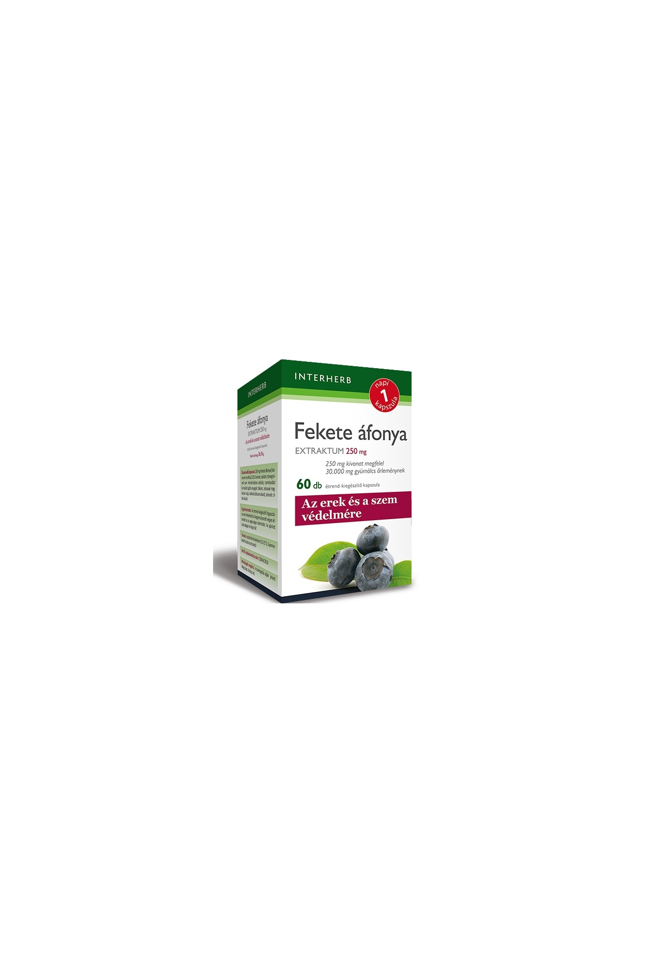 INTERHERB NAPI1 Fekete áfonya Extraktum 250mg kapszula 60db