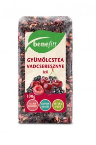 BENEFITT gyümölcstea vadcseresznye ízesítésű 100g