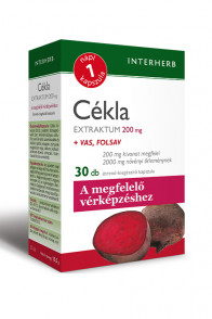 INTERHERB NAPI1 Cékla Extraktum kapszula vassal és folsavval 200mg 30db