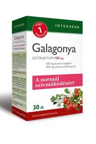 INTERHERB NAPI1 Galagonya Extraktum kapszula 100 mg 30db