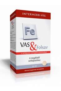 INTERHERB Vas&Folsav a vérképzést támogató vitaminokkal 60db