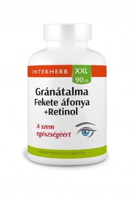 Interherb XXL GRÁNÁTALMA & FEKETE ÁFONYA+Retinol tabletta 90db