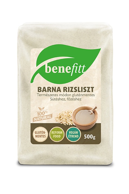 BENEFITT Barna rizsliszt 500g, Gluténmentes