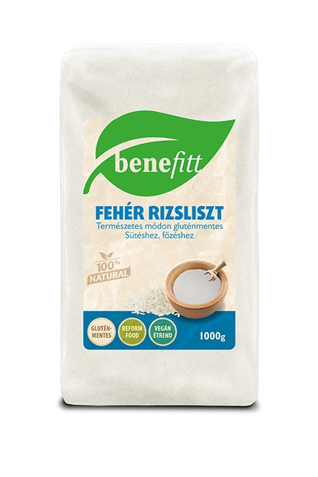 BENEFITT Fehér rizsliszt 1000g, Gluténmentes