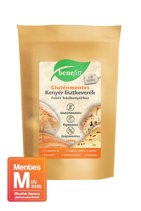 BENEFITT Gluténmentes Lisztkeverék, Házi fehérkenyér 1000g