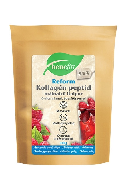 BENEFITT Reform Kollagén italpor, málna ízű 300g