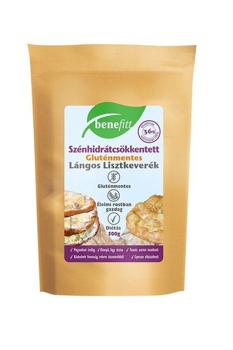 BENEFITT Szénhidrátcsökkentett Gluténmentes Lángos lisztkeverék 500g