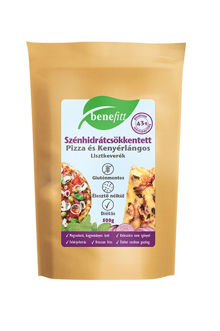 BENEFITT Szénhidrátcsökkentett Gluténmentes Pizza&Kenyérlángos lisztkeverék 500g