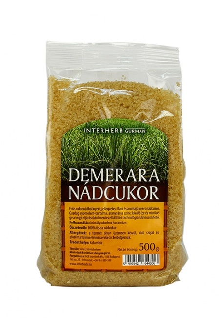 INTERHERB GURMAN demerara nádcukor 500g