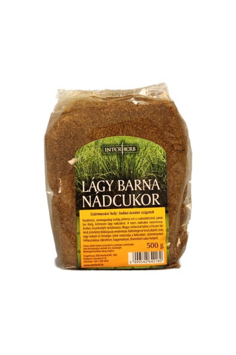 INTERHERB GURMAN Nádcukor lágy barna 500g