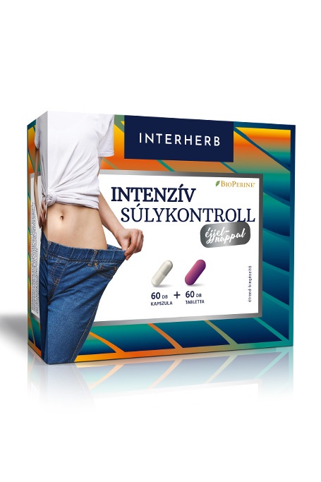 Interherb Intenzív SÚLYKONTROLL 2x60 db fogyókúrás kapszula és tabletta