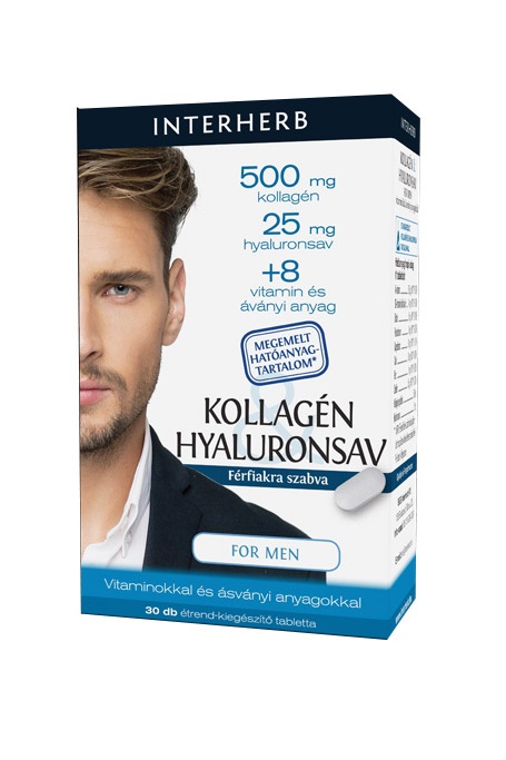 Interherb Kollagén&Hyaluronsav for Men 30 db kapszula