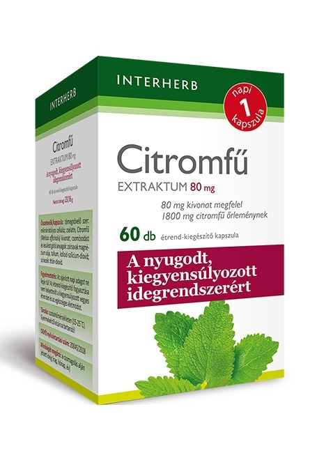 INTERHERB NAPI1 Citromfű Extraktum kapszula 80 mg 60db