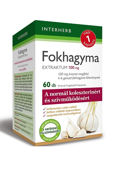 INTERHERB NAPI1 Fokhagyma Extraktum 100mg kapszula 60db