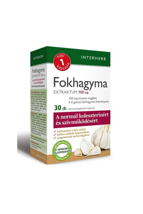 INTERHERB NAPI1 Fokhagyma Extraktum kapszula 100 mg 30db