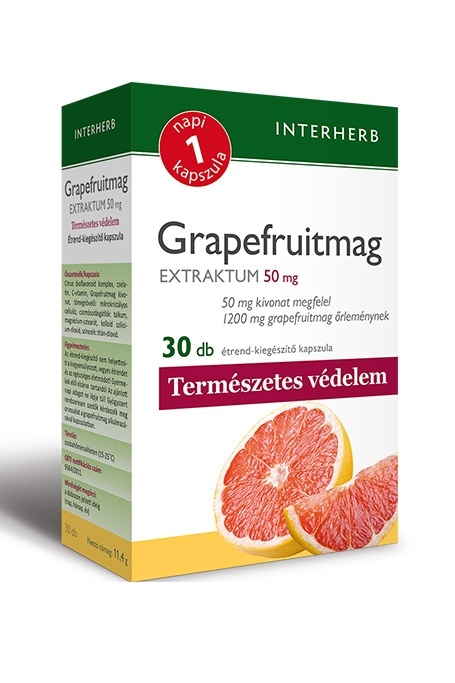 INTERHERB NAPI1 Grapefruitmag Extraktum 50 mg 30db