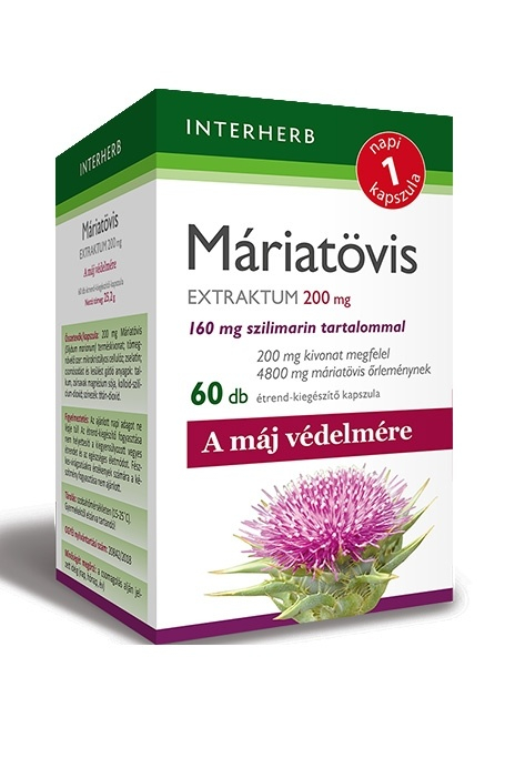 INTERHERB NAPI1 Máriatövis Extraktum 200 mg kapszula 60db