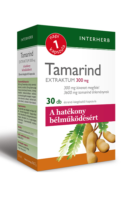 INTERHERB NAPI1 Tamarind Extraktum kapszula 300 mg 30db