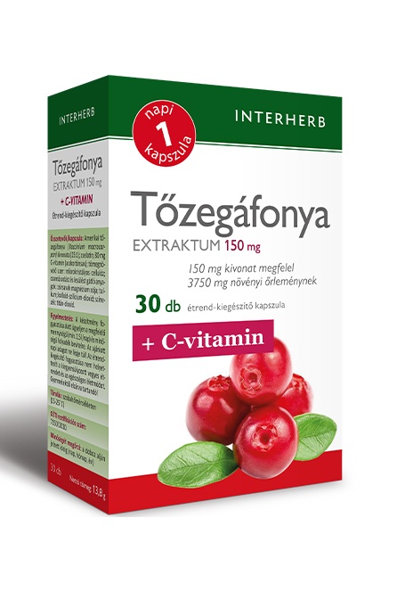 INTERHERB NAPI1 Tőzegáfonya Extraktum kapszula 150 mg 30db