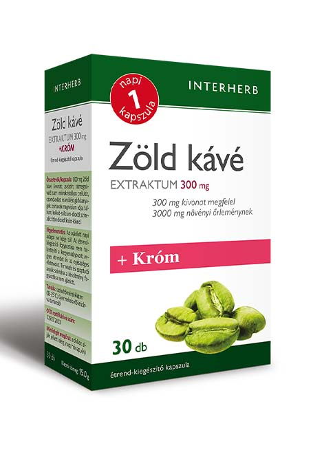 INTERHERB NAPI1 Zöld kávé Extraktum 300 mg