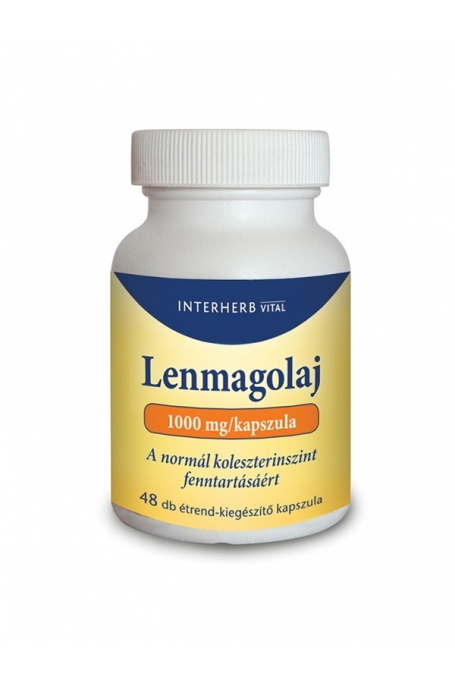 INTERHERB Lenmagolaj 1000 mg/kapszula 48db