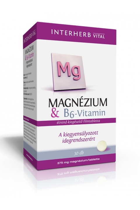 INTERHERB Magnézium + B6-vitamin tabletta 30db