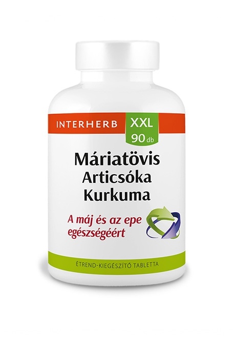Interherb XXL MÁRIATÖVIS & ARTICSÓKA & KURKUMA tabletta 90db