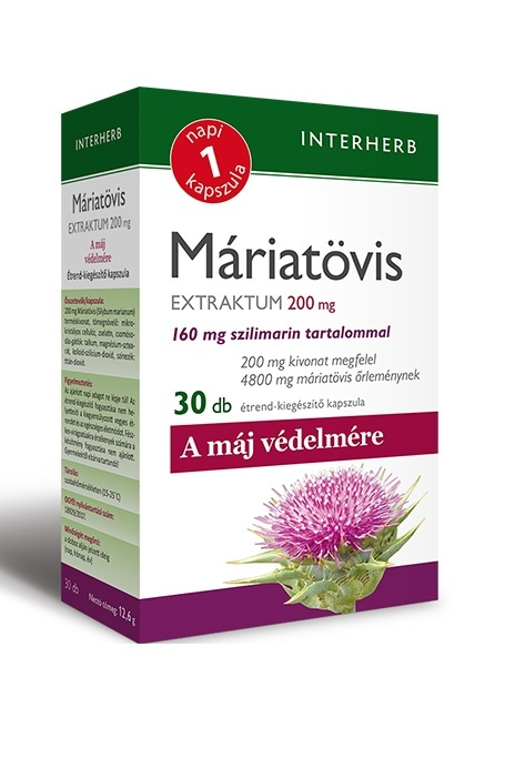 INTERHERB NAPI1 Máriatövis Extraktum kapszula 200 mg 30db